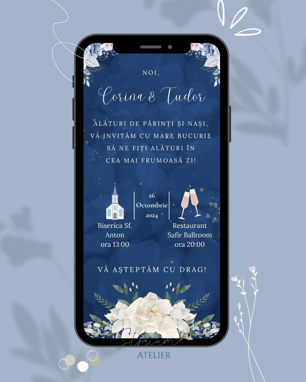 Invitatie nunta/botez electronica
