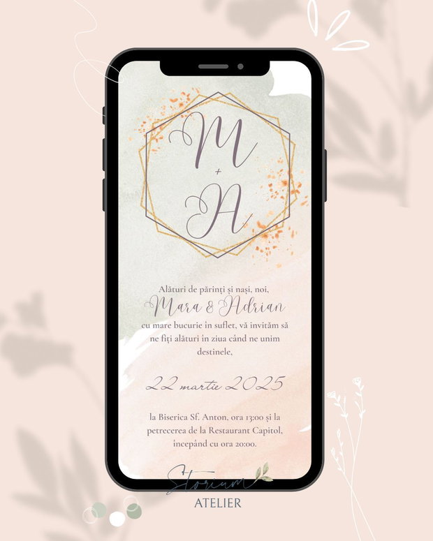 Invitatie nunta/botez electronica