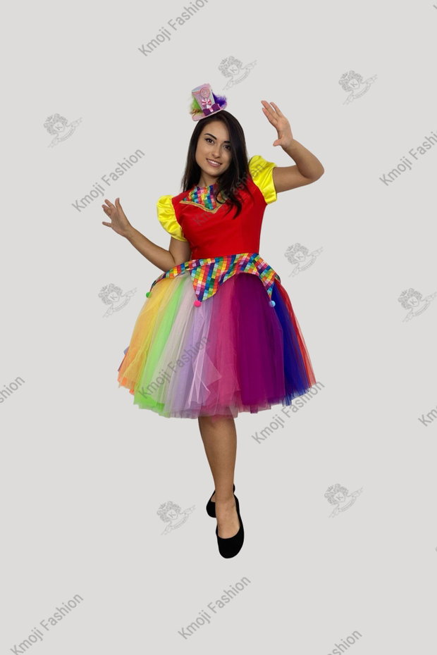 Costum Clown Multicolor Adult