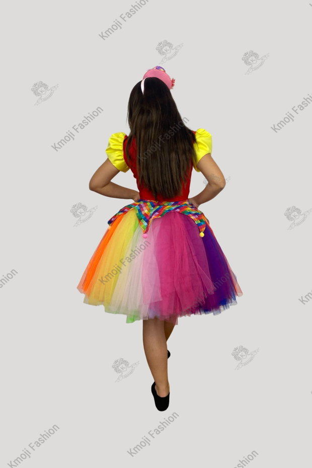 Costum Clown Multicolor Adult