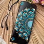 Etui ochelari pictat manual - Blue summer"