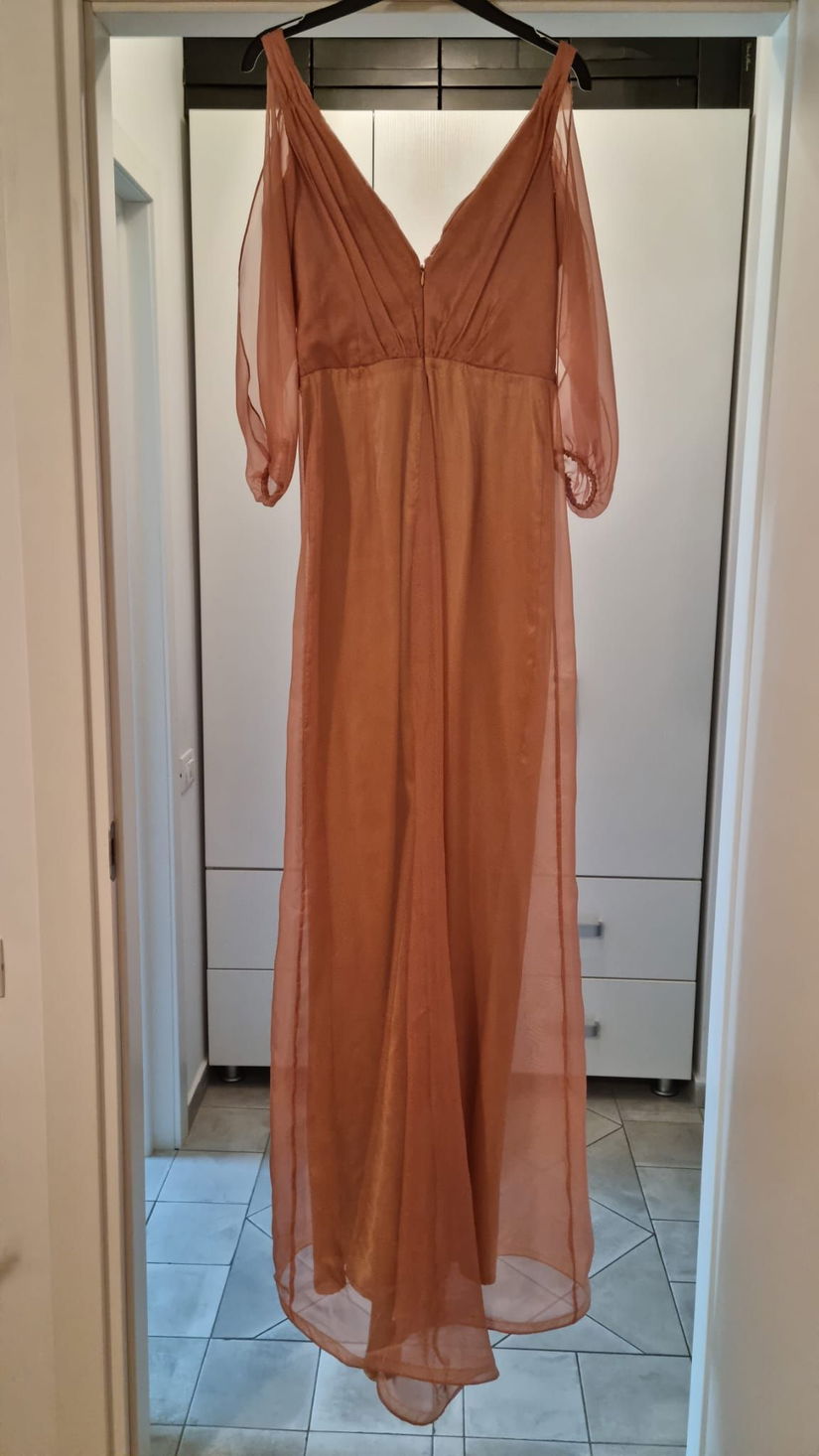 Rochie de seară în stil grec elegant  bijuterie purtată o singură dată!