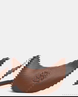 BOSS poșetă culoarea maro, 50547930