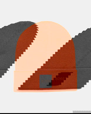 BOSS Orange căciulă de lână culoarea portocaliu, 50546155