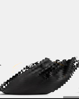 Liviana Conti poșetă de piele culoarea negru, A5WA01