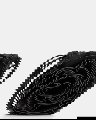 Liviana Conti poșetă de piele culoarea negru, A5WA41