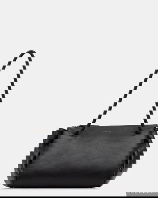 Liviana Conti poșetă de piele culoarea negru, A5WA03