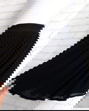 Fusta Incretita Panza Topita Neagra