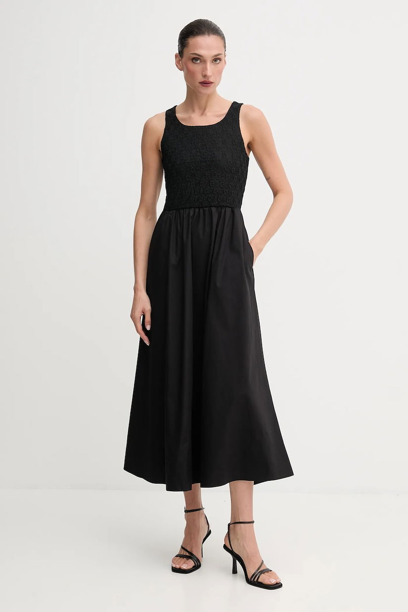 Bardot rochie culoarea alb, maxi, evazati, 59879DB