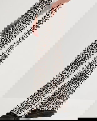 Puma pantaloni de trening culoarea maro, cu model, 632343