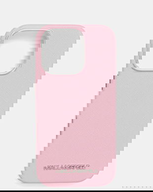 Karl Lagerfeld husă pentru telefon iPhone 16 Pro culoarea roz, KLHMP16LPSAFWMCP