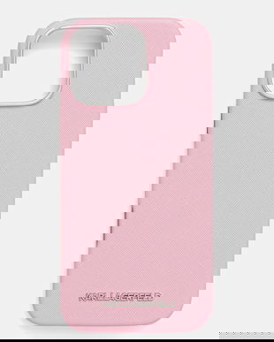 Karl Lagerfeld husă pentru telefon iPhone 16 Pro Max culoarea roz, KLHMP16XPSAFWMCP