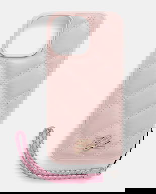 Karl Lagerfeld husă pentru telefon iPhone 16 Pro Max culoarea roz, KLHCP16XPSQSKLSMSP