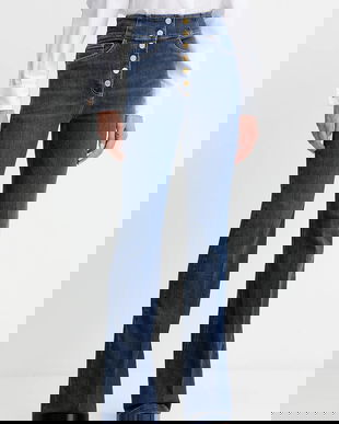 Elisabetta Franchi jeans high waist, PJ03D56E2