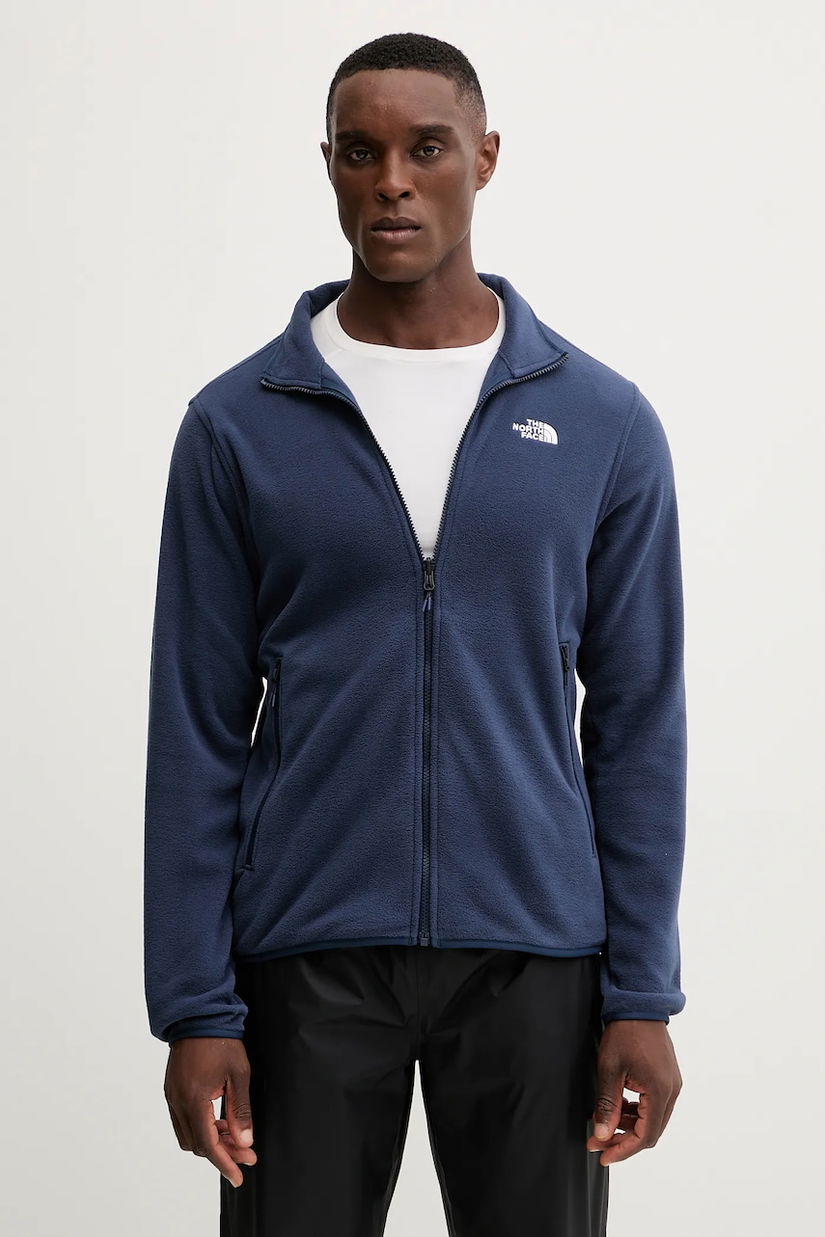 The North Face hanorac fleece culoarea bleumarin, uni, NF0A8D0R8K21