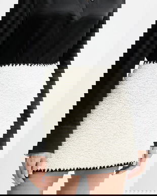 ERMANNO Firenze fustă culoarea bej, mini, drept, 57TO001E99