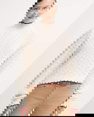 Pepe Jeans pulover culoarea bej, cu turtleneck, PL7000016