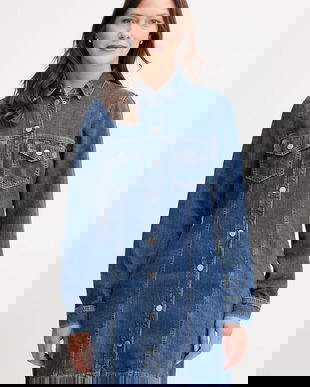 Pepe Jeans rochie jeans mini, drept, PL95377284C1