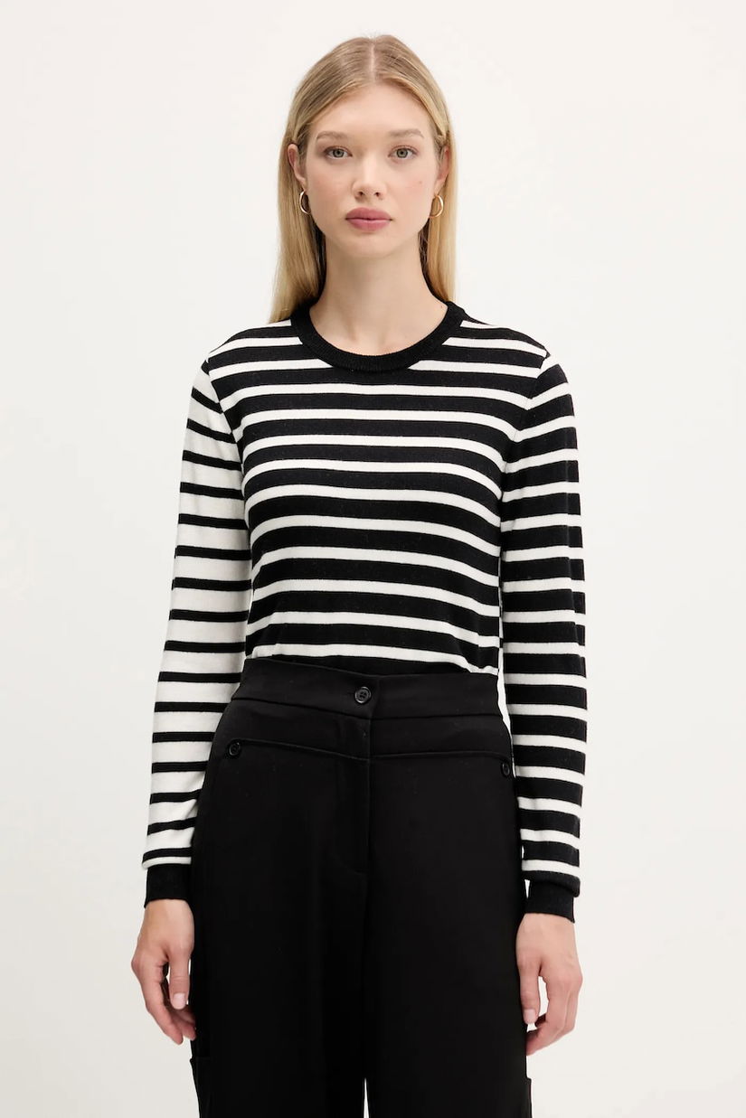 Desigual pulover de lână BERGEN culoarea negru, light, 25WWJF08