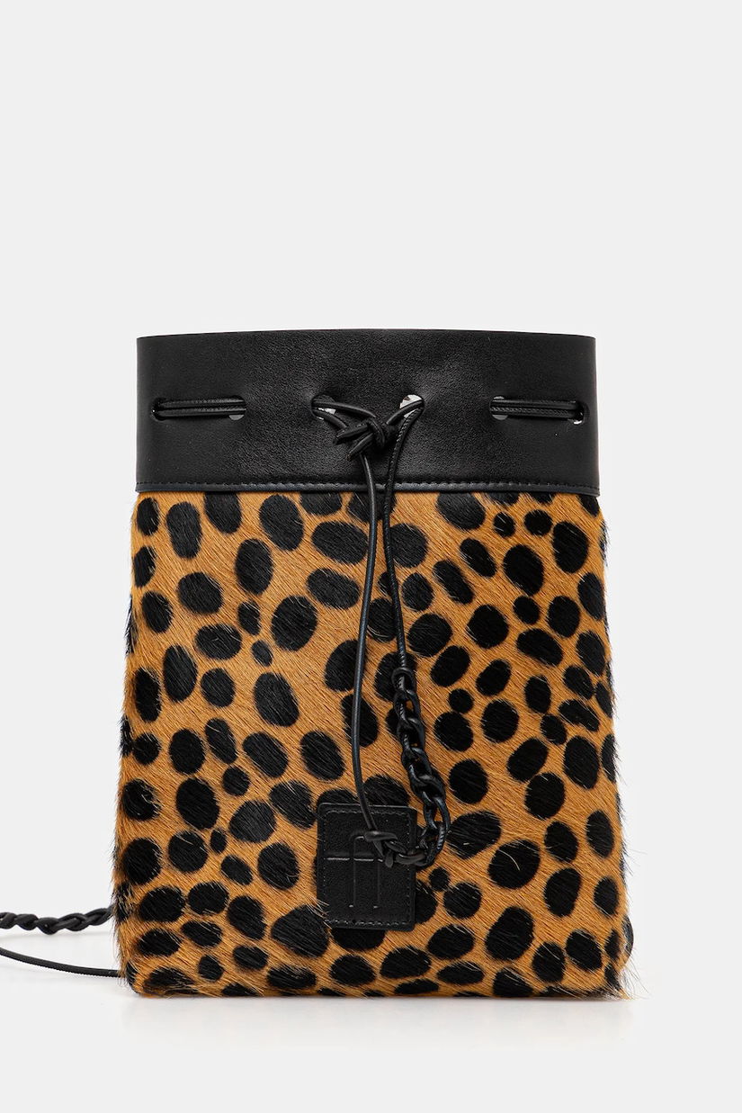 Forte Forte poșetă de piele culoarea maro, 14220.my.bag