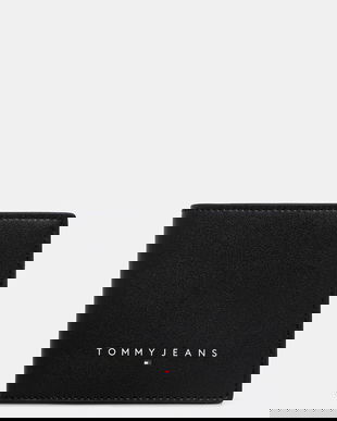 Tommy Jeans portofel de piele culoarea negru, AM0AM13695