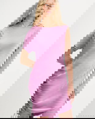 MAX&Co. rochie culoarea violet, mini, drept, 2526226131200