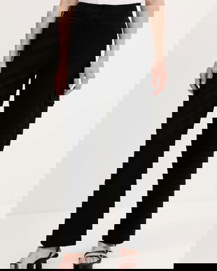 Desigual pantaloni SAGUN culoarea negru, fason cargo, high waist, 25WWPW08