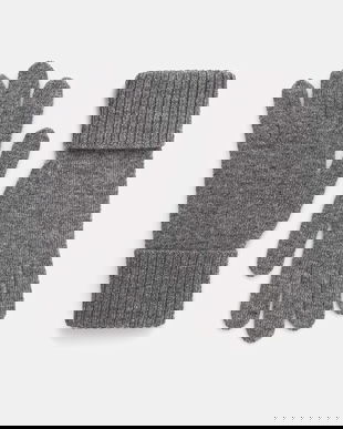 Weekend Max Mara mănuși de lână ZAMIANEW culoarea gri, 2525566055600