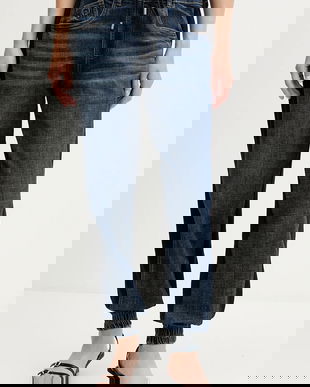 Desigual pantaloni de trening KIMY culoarea bleumarin, cu imprimeu, 25WWDD08