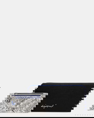 Desigual portofel CAPSULE TINY ZIP FIO culoarea negru, 25WAYP12