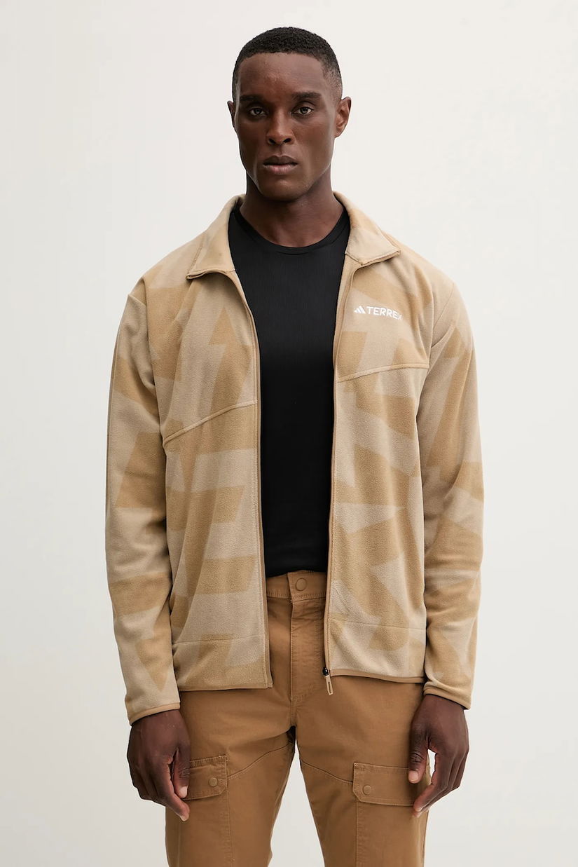 adidas TERREX hanorac fleece Multi culoarea bej, uni, JM0136