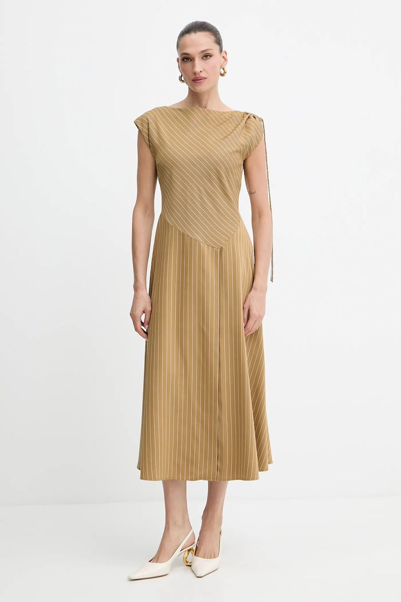 MAX&Co. rochie culoarea verde, midi, evazați, 2526226151200