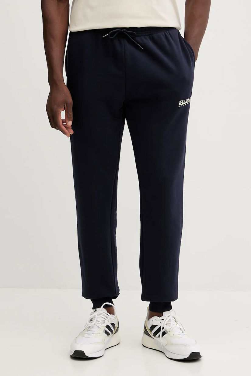 Napapijri pantaloni de trening M-Gori culoarea bleumarin, uni, NP0A88UH1761