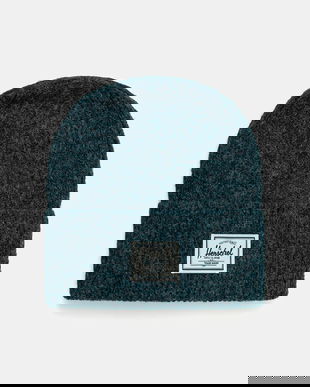 Herschel căciulă din amestec de lână Super Soft culoarea verde, 50481-06551-OS