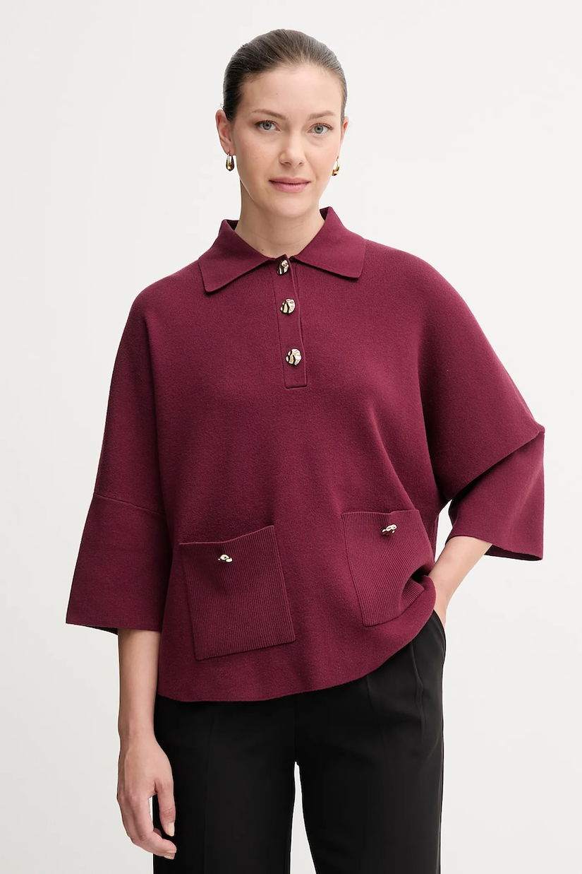 Joseph Ribkoff pulover culoarea bordo, 253962