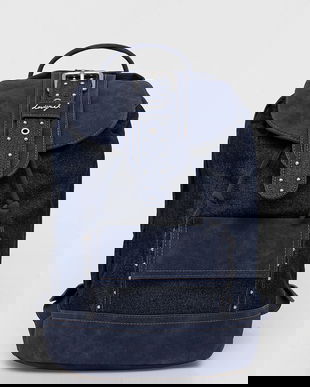 Desigual rucsac denim BINDELLA K culoarea bleumarin, mare, uni, 25WAKD06