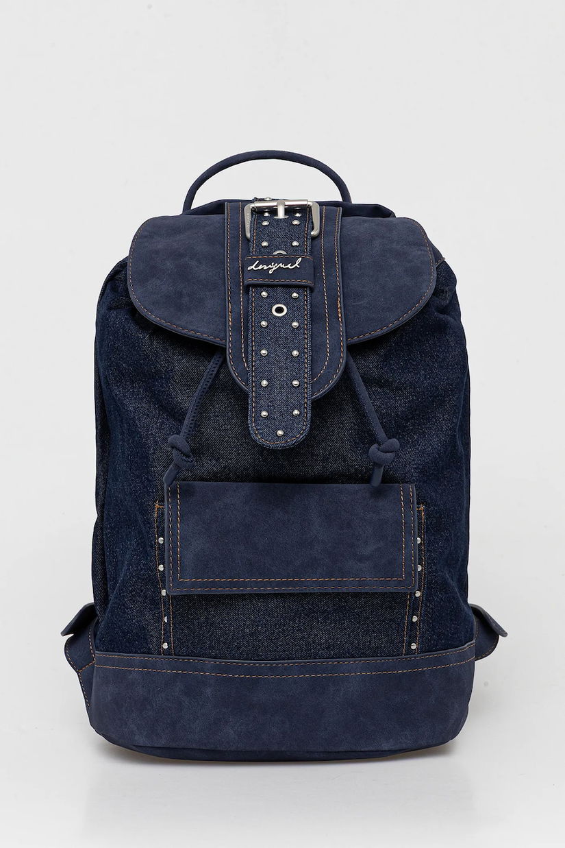 Desigual rucsac denim BINDELLA K culoarea bleumarin, mare, uni, 25WAKD06
