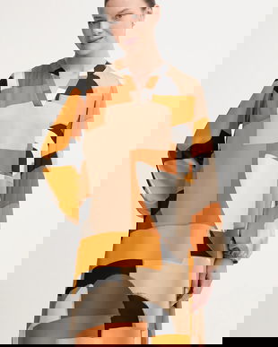 Joseph Ribkoff rochie culoarea portocaliu, mini, drept, 253218