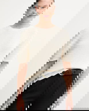 Mos Mosh pulover de bumbac Arin culoarea bej, light, 170680