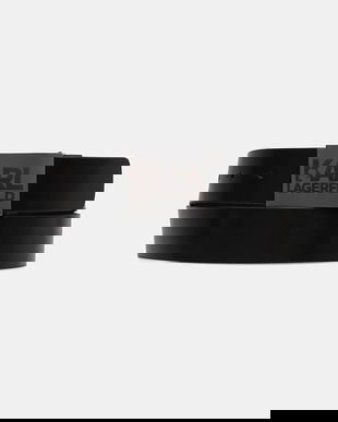 Karl Lagerfeld curea de piele culoarea negru