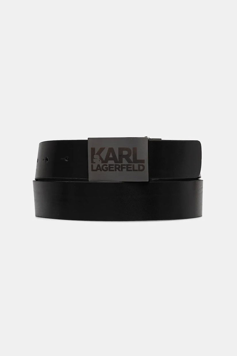 Karl Lagerfeld curea de piele culoarea negru