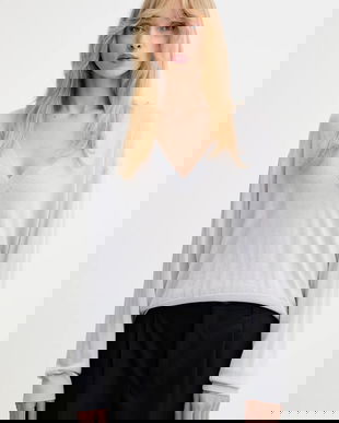 IRO pulover de lână culoarea gri, light, WP12HARU