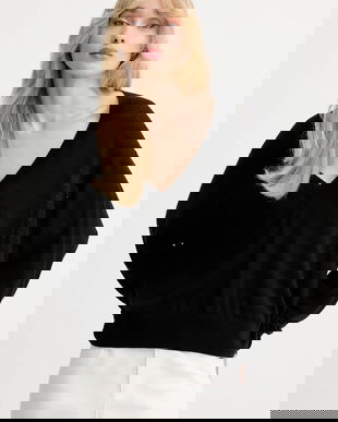 IRO pulover de lână culoarea negru, light, WP12HARU