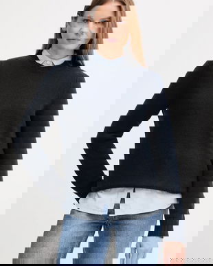 Barbour pulover de lână culoarea bleumarin, LKN1666