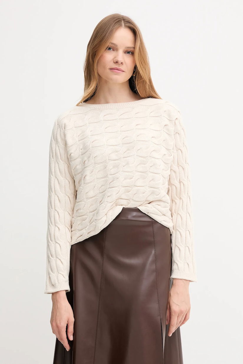 OUI pulover culoarea bej, light, 94609