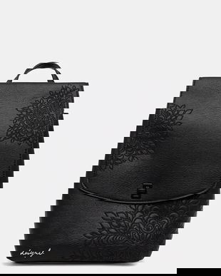 Desigual rucsac SIERRA SUMY MINI STR culoarea negru, mic, uni, 25WAKP19