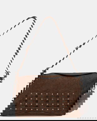 Desigual poșetă NEW PATCH 2 CHOCO culoarea maro, 25WAXPBP