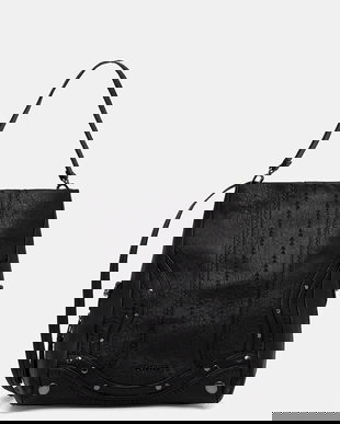 Desigual poșetă EMBRO PATCH LOVERTY B culoarea negru, 25WAXPAA