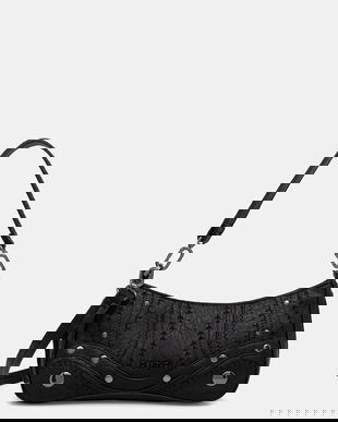 Desigual poșetă EMBRO PATCH ALSACIA B culoarea negru, 25WAXPA9