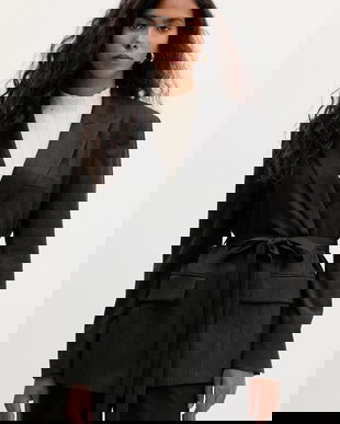 Marella sacou Emme by Marella culoarea gri, desfacut, uni, 2525046151200